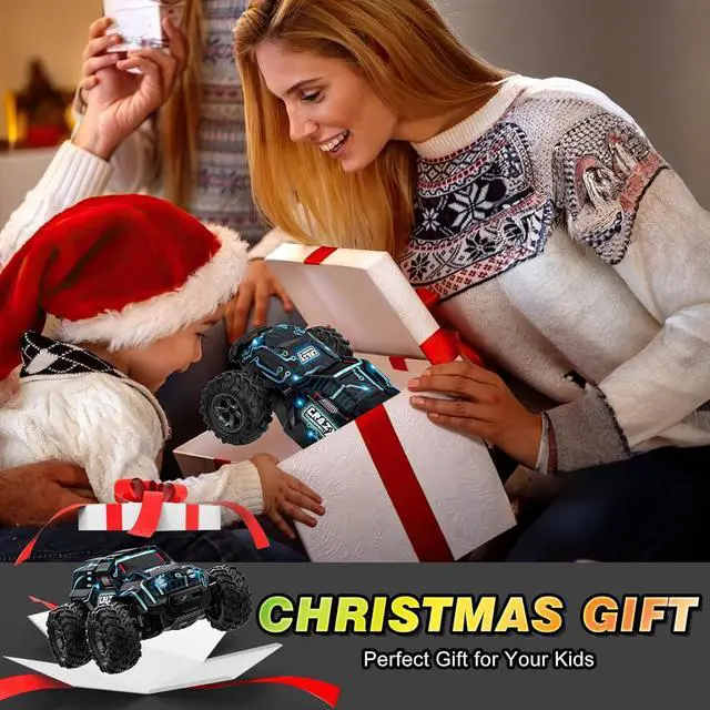 Alt view image 7 of 7 - BLUEJAY Remote-Control-Car, 2.4GHz High Speed Rc Cars Truck, Offroad Monster Hobby Racing Car with LED Colorful Bodylight and Rechargeable Battery, Car Toy Gifts 3 4 5 6 7 8 Year Old Boys Girls Kids