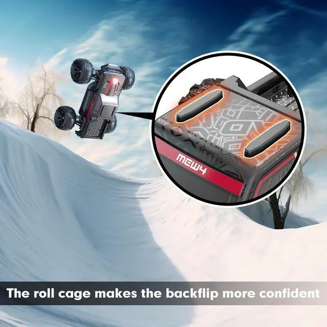 Alt view image 3 of 6 - MEW4 1/16 Brushless RC Car, 4X4 RC Offroad Trucks, Portable RC Cars Fast 42 Km/h for Adults, High Speed RC Car, Stadium RC Truck for Adult