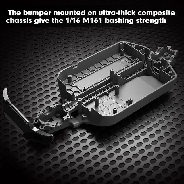 Alt view image 5 of 6 - MEW4 1/16 Brushless RC Car, 4X4 RC Offroad Trucks, Portable RC Cars Fast 42 Km/h for Adults, High Speed RC Car, Stadium RC Truck for Adult