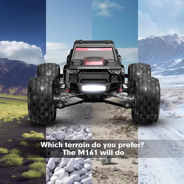 Alt view image 6 of 6 - MEW4 1/16 Brushless RC Car, 4X4 RC Offroad Trucks, Portable RC Cars Fast 42 Km/h for Adults, High Speed RC Car, Stadium RC Truck for Adult