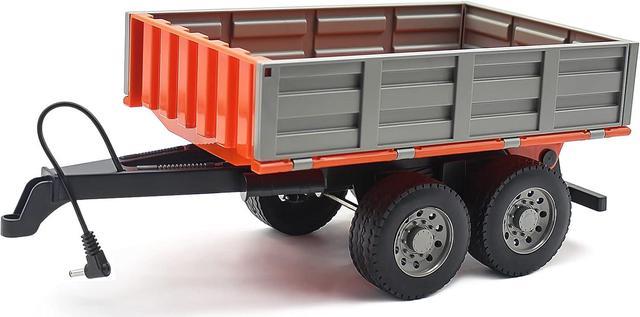 Dollox Tipping Trailer Accessory with Hitch for RC Farm Tractor Toy Car 1 16 Scale Construction Farmer Truck 2.4G Remote Control Engineering Vehicle Toys for Kids Newegg