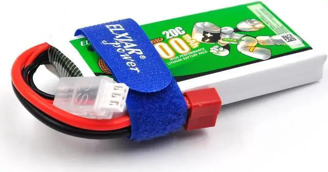 Alt view image 6 of 6 - (2-Pack) 7.4V 2700mAh 20C Li-Po Battery Replacement for WLTOYS 12428 RC Car 1/12, Deans-T Plug with 2S Balance Charger