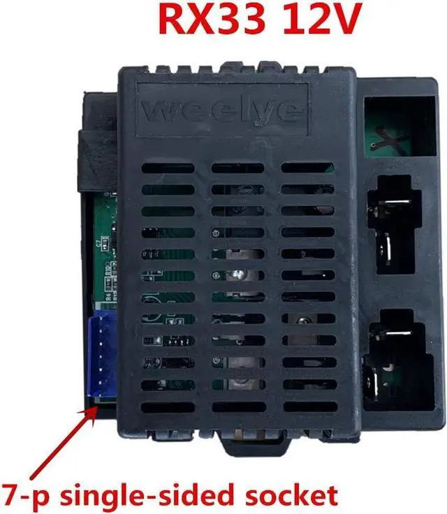 Alt view image 2 of 5 - weelye RX33 12V Receiver Controller, Control Box Accessories for Children Electric Ride On Car Replacement Parts