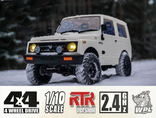 Alt view image 3 of 7 - WPL C74 RC Truck 1/10 RC Crawler Off Road Truck 4x4 RC Rock Crawler RTR with Proportional Steering 370 Motor, Counter Rotating Gearbox, Leaf Spring Chassis Hobby Grade Toy