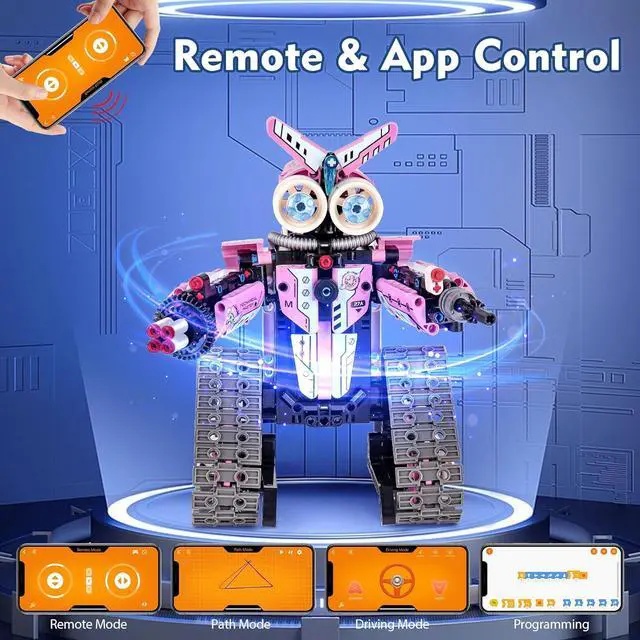 Alt view image 5 of 6 - STEM Projects Robot Building Toys for Kids Ages 7-9 8-12 Years Old, Girls 3 in 1 Remote Control Robotics Kit, Educational Science Coding Car Set, Best Birthday