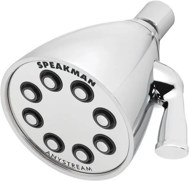 Main image of Speakman S-2251 Signature Icon Anystream Adjustable High Pressure Shower Head - 2.5 GPM Solid Brass Replacement Bathroom Showerhead, Polished Chrome