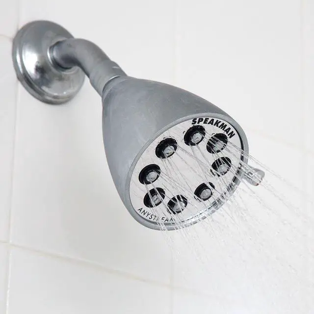 Alt view image 2 of 7 - Speakman S-2251 Signature Icon Anystream Adjustable High Pressure Shower Head - 2.5 GPM Solid Brass Replacement Bathroom Showerhead, Polished Chrome