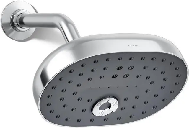 Main image of KOHLER 26290-CP Statement Three-Function SHOWERHEAD, Maximum Spray Performance with Mode Selector Buttons, Polished Chrome, 2.5 GPM