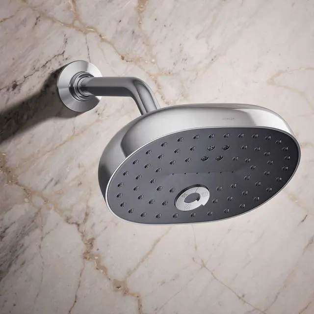 Alt view image 2 of 7 - KOHLER 26290-CP Statement Three-Function SHOWERHEAD, Maximum Spray Performance with Mode Selector Buttons, Polished Chrome, 2.5 GPM