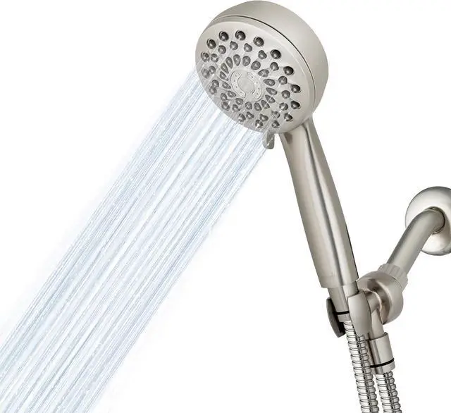 Main image of Waterpik High Pressure Hand Held Shower Head With Hose, PowerPulse Massage 7-Mode, Brushed Nickel XPB-769ME