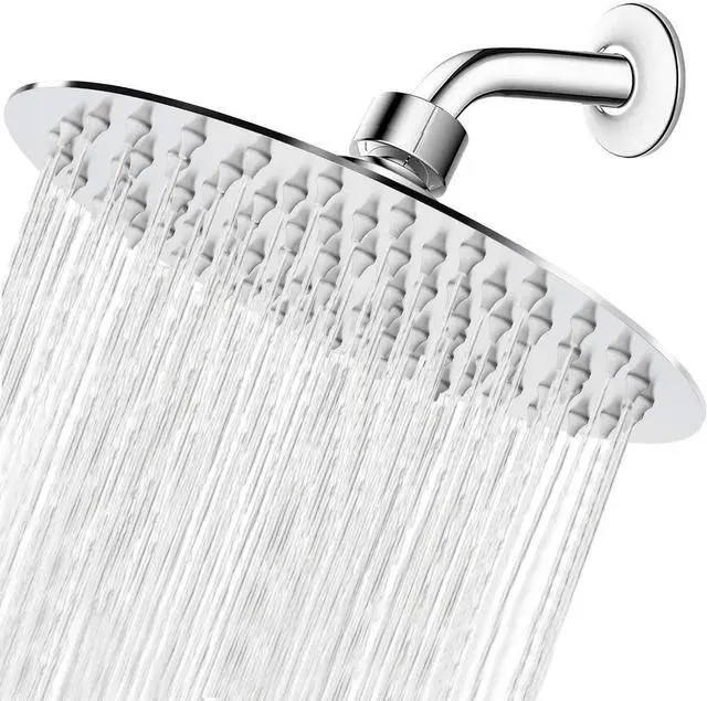 Main image of NearMoon Rain Shower Head, Ultra-Thin Design-Pressure Boosting, Awesome Some Experience, High Flow Stainless Steel Rainfall Head (8 Inch,Chrome Finish)