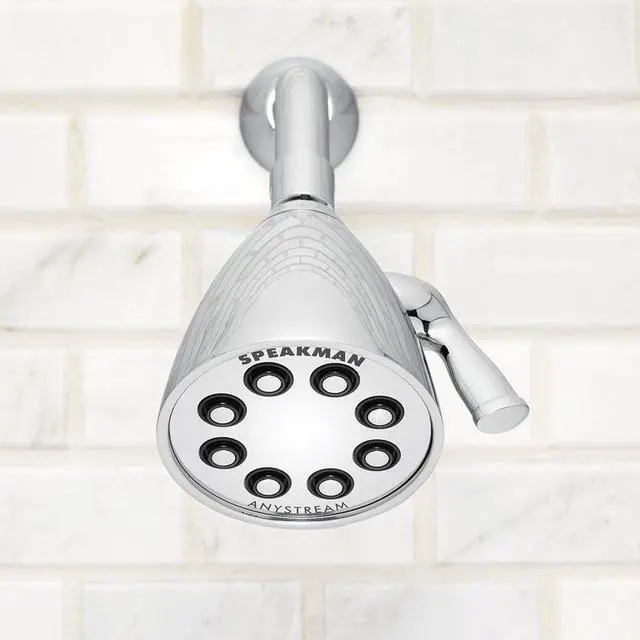 Alt view image 5 of 7 - Speakman S-2251 Signature Icon Anystream Adjustable High Pressure Shower Head - 2.5 GPM Solid Brass Replacement Bathroom Showerhead, Polished Chrome