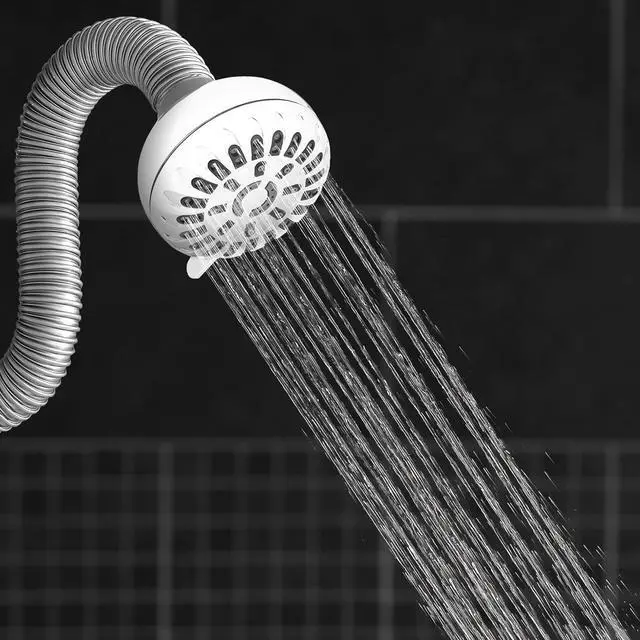 Alt view image 2 of 6 - Waterpik PowerPulse Flexible Neck Shower Head Adjustable Shower Head for All Heights, Chrome 7-Mode XPP-703E