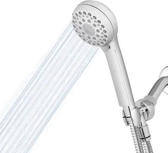 Main image of Waterpik High Pressure Hand Held Shower Head With Hose, PowerPulse Massage 6-Mode, Chrome XAL-643ME