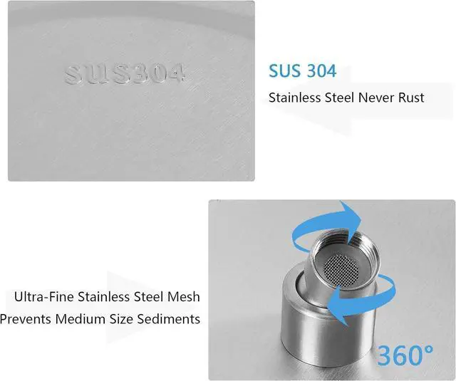 Alt view image 4 of 7 - NearMoon Rain Shower Head with 11'' Adjustable Arm, High Pressure Stainless Steel Rainfall Shower, Ultra-Thin Design - Pressure Boosting (10 Inch, Nickel)