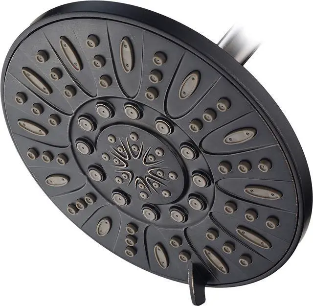 Main image of AquaDance Oil Rubbed Bronze High Pressure 6-Setting 7" Rain Shower Head  Angle Adjustable, Anti-Clog Showerhead Jets, Tool-Free Installation-USA Standard Certified-U.S. Brand
