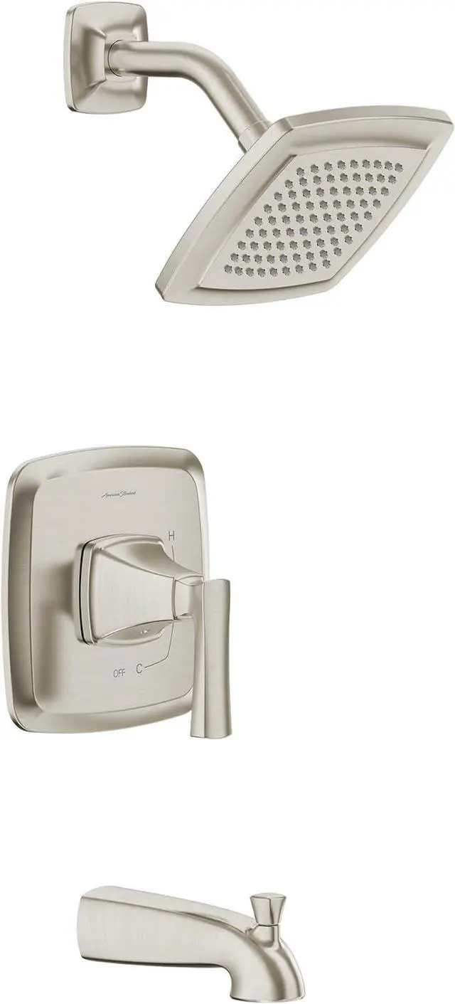 Main image of American Standard 7426508.295 Belmeade Tub and Shower Trim Kit with Valve, 1.8 GPM, Brushed Nickel