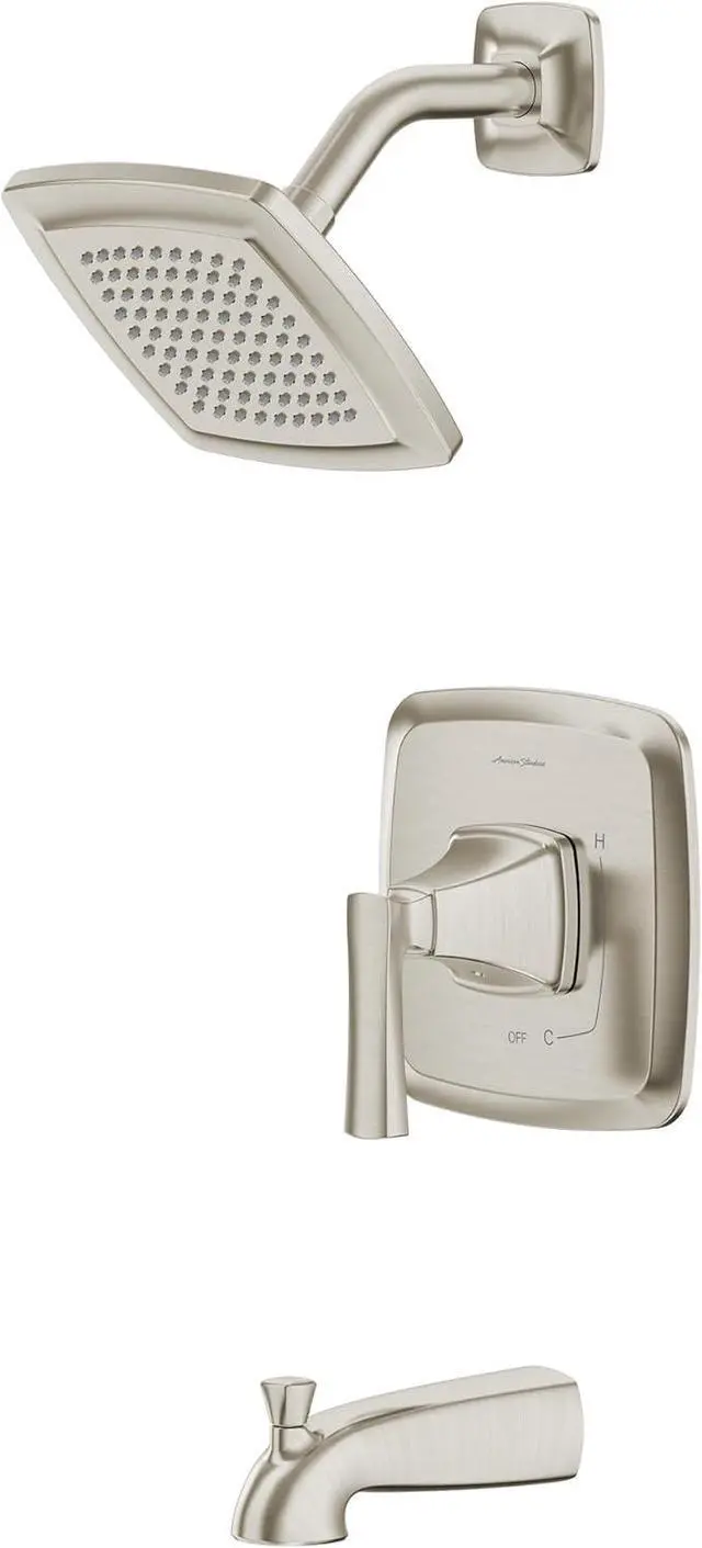 Alt view image 4 of 4 - American Standard 7426508.295 Belmeade Tub and Shower Trim Kit with Valve, 1.8 GPM, Brushed Nickel