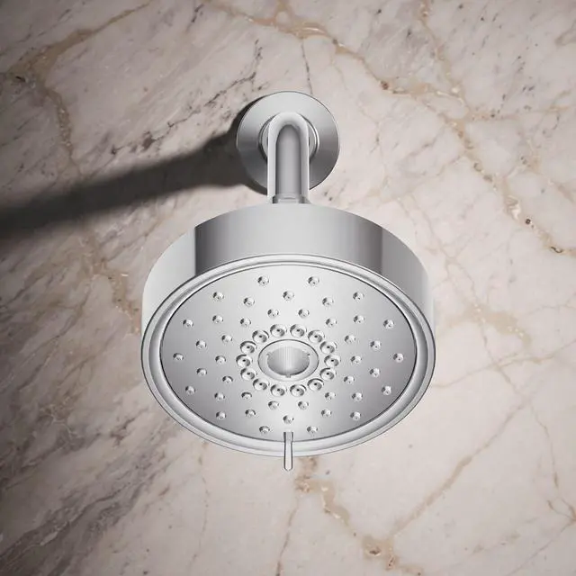 Alt view image 4 of 7 - KOHLER 22170-CP Purist 2.5 GPM Multi Function Shower Head with MasterClean and Katalyst Air-Induction Spray Technology, Polished Chrome