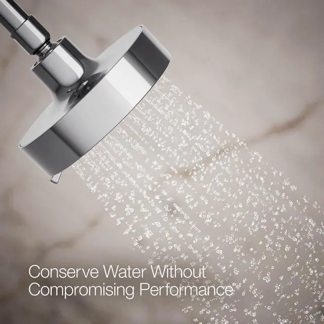 Alt view image 5 of 7 - KOHLER 22170-CP Purist 2.5 GPM Multi Function Shower Head with MasterClean and Katalyst Air-Induction Spray Technology, Polished Chrome