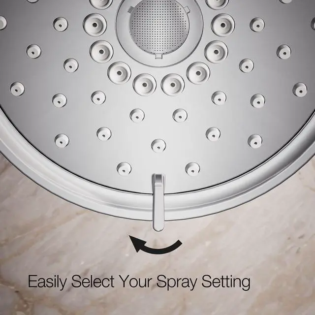 Alt view image 6 of 7 - KOHLER 22170-CP Purist 2.5 GPM Multi Function Shower Head with MasterClean and Katalyst Air-Induction Spray Technology, Polished Chrome