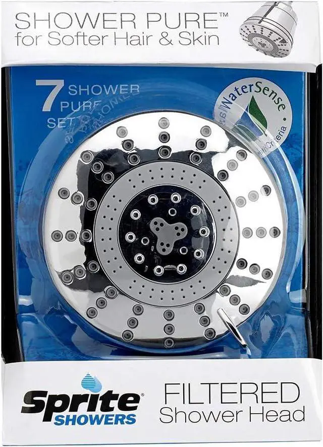 Alt view image 4 of 7 - Sprite Showers Pure 7-Setting Filtered 1.75GPM Showerhead in Chrome (AE7E-CM-R)