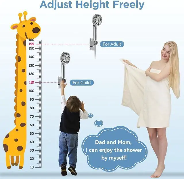 Alt view image 4 of 7 - Dual Filtered Shower Heads Combo, High Pressure Rain Shower Head with Handheld Spray Built-in Power Wash, Dual Handheld Shower Head for Hard Water, Remove Chlorine for Healthier Skin- Chrome