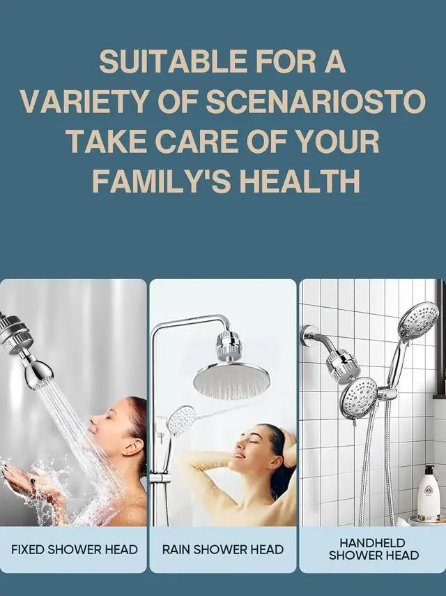 Alt view image 7 of 7 - Cobbe HD HEAVY DUTY High Output Shower Filter  99% REMOVAL Shower Head Filter for Hard Water, Heavy Metals, Chlorine and Harmful Substance, Improve your skin and hair - Black