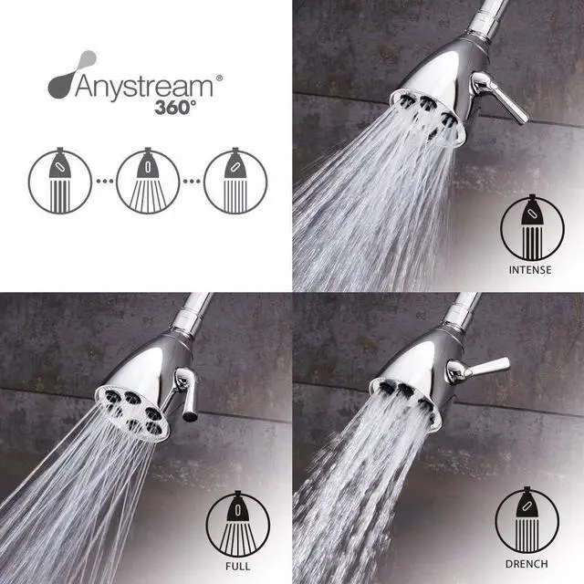 Alt view image 4 of 5 - Speakman S-2252-ORB Signature Brass Icon Anystream High Pressure Adjustable Shower Head, Oil-Rubbed Bronze