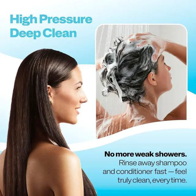 Alt view image 5 of 7 - 5.0 Filtered Shower Head  15-Stage Water Softener with Vitamin C & E for Healthy Skin & Hair  High Pressure, Hard Water Purifier  Cartridge Included