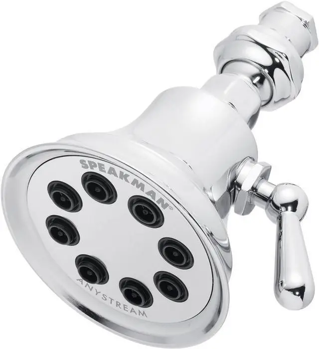 Main image of Speakman Retro S-3015 8-Jet Shower Head, 2.5 GPM, Polished Chrome
