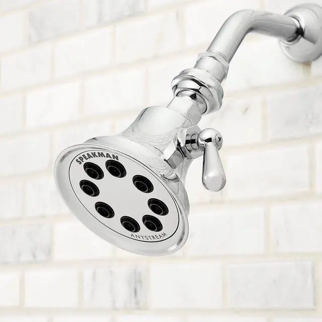 Alt view image 3 of 7 - Speakman Retro S-3015 8-Jet Shower Head, 2.5 GPM, Polished Chrome