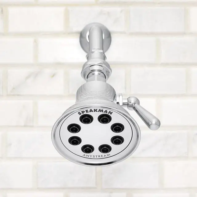 Alt view image 4 of 7 - Speakman Retro S-3015 8-Jet Shower Head, 2.5 GPM, Polished Chrome
