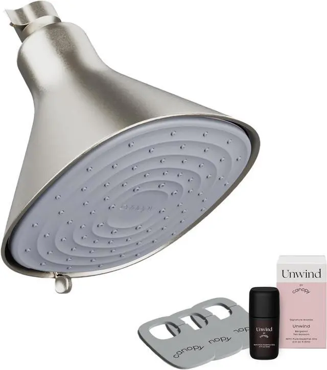 Main image of Canopy Filtered Shower Head - High Pressure Shower Head Filter for Hard Water - Shower Filter To Remove Impurities for Healthier Scalp, Skin & Hair - Support Hair Growth & Minimize Breakage - Nickel