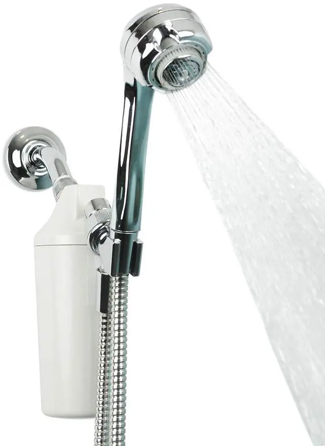 Main image of Aquasana Shower Filter | Dermatologist-recommended for softer, healthier skin & hair | Proven to reduce 90% of chlorine for 6 months | High pressure | Chrome wand shower head | AQ-4105CHR