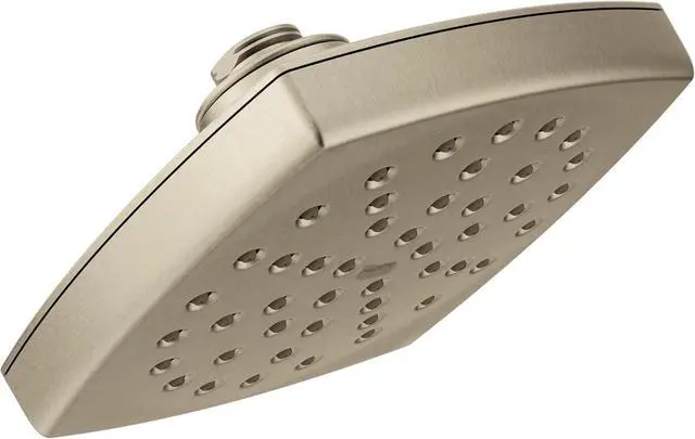 Main image of Moen Voss Brushed Nickel 6-Inch Single-Function Rainshower Showerhead with Immersion Technology, S6365BN
