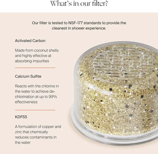 Alt view image 2 of 7 - Canopy Filtered Shower Head - High Pressure Shower Head Filter for Hard Water - Shower Filter To Remove Impurities for Healthier Scalp, Skin & Hair - Support Hair Growth & Minimize Breakage - Nickel