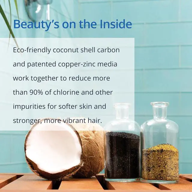 Alt view image 7 of 7 - Aquasana Shower Filter | Dermatologist-recommended for softer, healthier skin & hair | Proven to reduce 90% of chlorine for 6 months | WaterSense Certified | Handheld wand shower head | AQ-4105-E