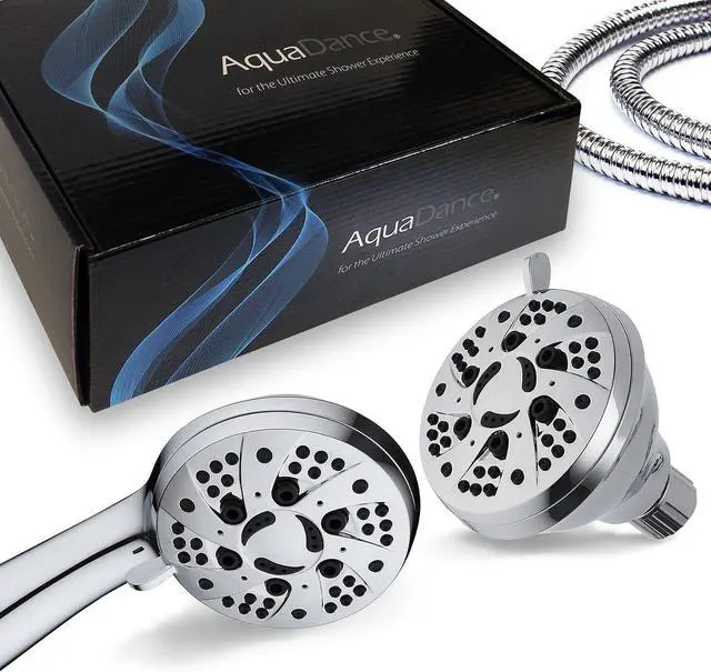 Alt view image 2 of 7 - AquaDance Total Chrome High Pressure 3-way 48-setting Rain  Handheld Shower Head Combo  Angle Adjustable, Anti-Clog Jets, Tool-Free Installation - USA Standard Certified  Top U.S. Brand