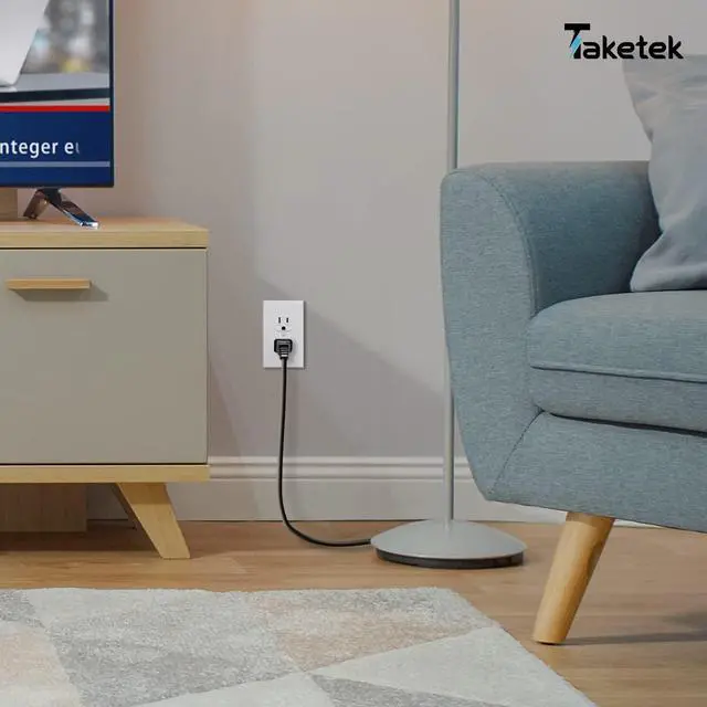 Alt view image 6 of 6 - Duplex Receptacle Outlet with Wall Plate, Tamper-Resistant Electrical Outlet, Residential Grade, 15A 125V, Self-Grounding, 2-Pole, UL Listed, White (10 Pack)