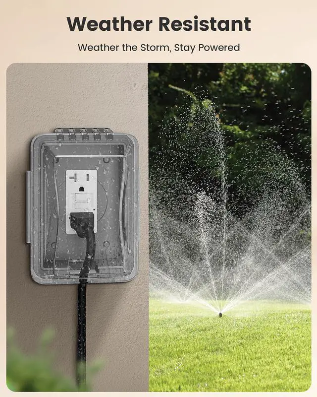 Alt view image 7 of 7 - SURAIELEC GFCI Outlet 20 Amp, 10 Pack Self-Test GFI Electrical Outlets, Tamper&Weather-Resistant, GFCI Receptacle with Screwless Wall Plates, GFCI for Bathroom, Kitchen, and Outdoor, UL Listed, White