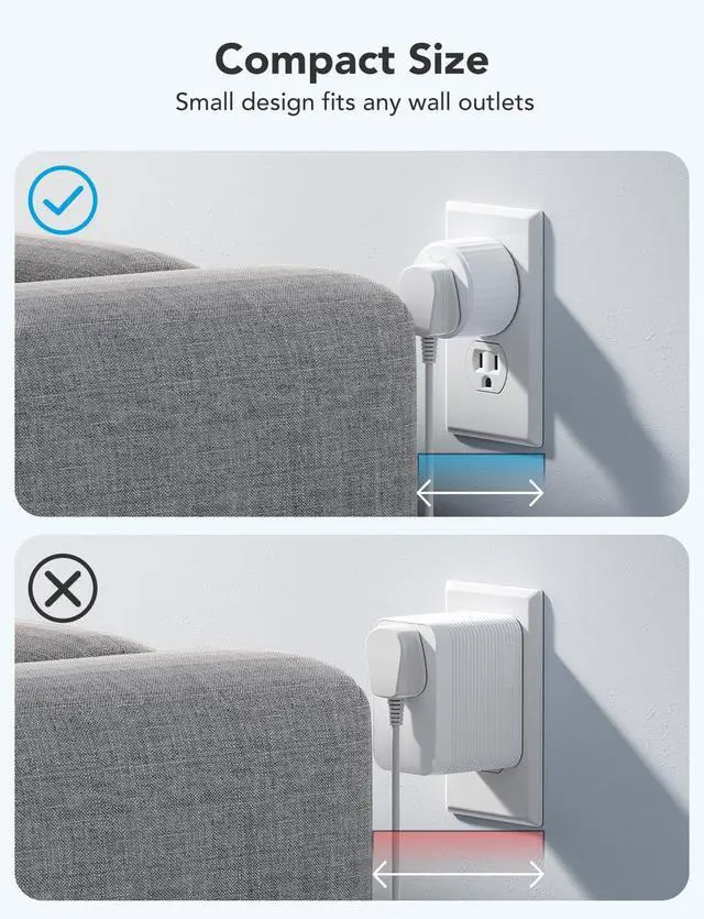 Alt view image 5 of 7 - Govee Smart Plug, WiFi Plugs Work with Alexa & Google Assistant, Smart Outlet with Timer & Group Controller, WiFi Outlet for Home, No Hub Required, ETL & FCC Certified, 2.4G WiFi Only, 4 Pack