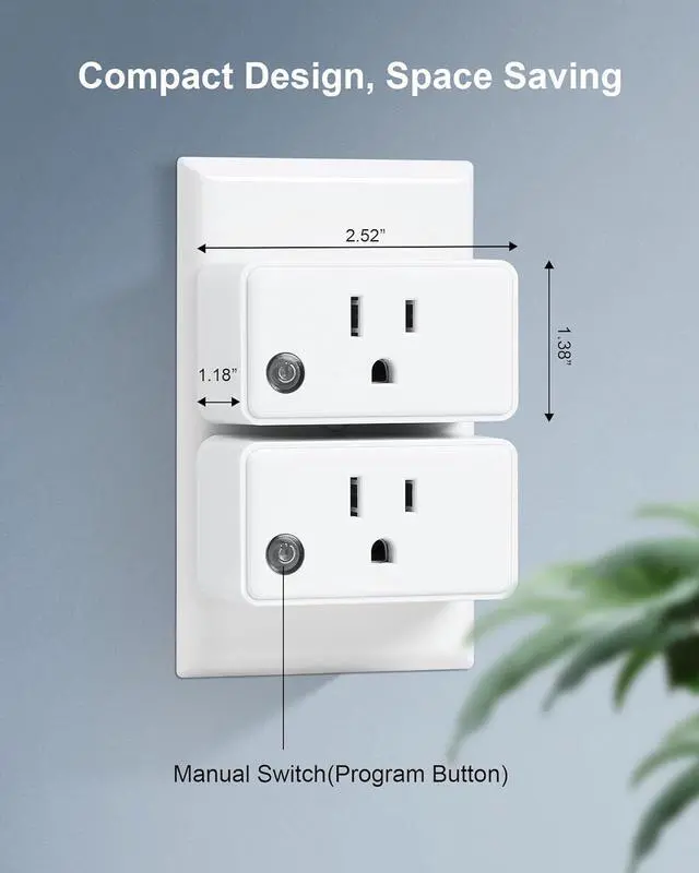 Alt view image 4 of 7 - Remote Control Outlet Wireless Wall Mounted Light Switch, Programmable and Expandable Remote Light Switch Kit, No Wiring Needed, 200 Ft RF Range, 15A/1875W, Compact Design, ETL Listed