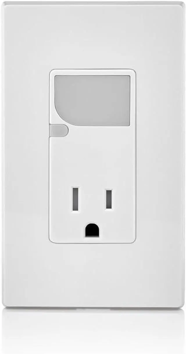 Alt view image 3 of 4 - Leviton 15-Amp 125V AC Combination Decora Tamper Resistant Receptacle with LED Guide Light, T6525-W, White