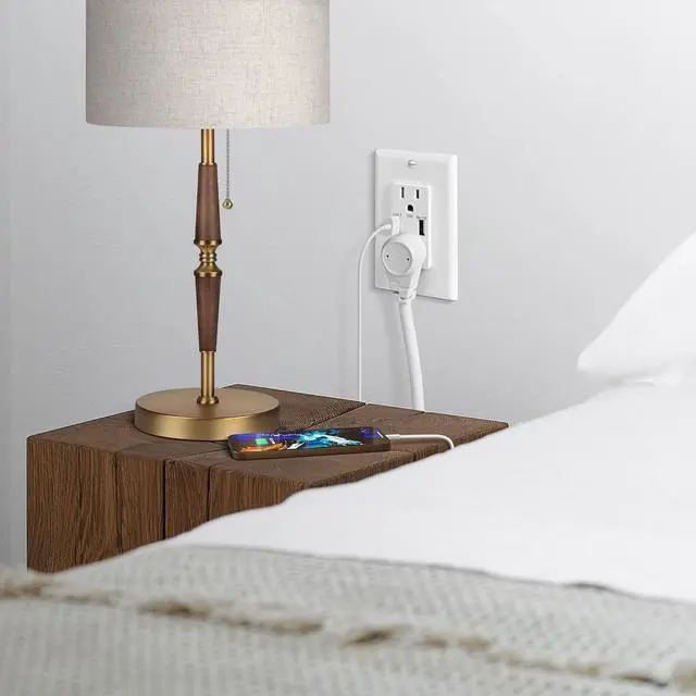 Alt view image 5 of 7 - DEWENWILS 2-Pack USB Outlet, 5.0A Dual High Speed USB Ports, 15Amp Tamper-Resistant Receptacles USB Wall Outlets, Wall Plate Included, ETL Listed
