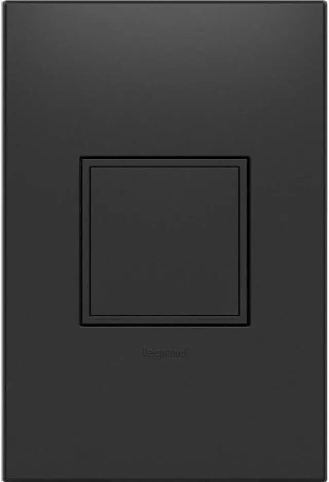 Main image of Legrand adorne 20Amp 1-Gang Pop-Out Outlet in Graphite with Matching Wall Plate, ARPTR201GG2WP
