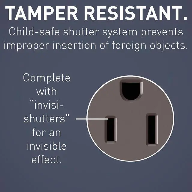 Alt view image 5 of 7 - Legrand radiant 1597TRWR 15 Amp Outdoor GFCI Self Test Tamper Resistant Weather Resistant Decorator Duplex Outlet, Brown (1 Count)