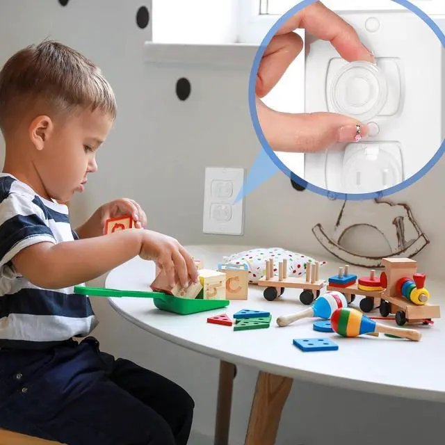 Alt view image 2 of 7 - Thyle 500 Pcs Outlet Covers Bulk Child Baby Proofing Plug for Electrical Outlets Covers Easy Install Socket Sturdy Safe Secure Baby Proofing Kit for Home Office Bulk