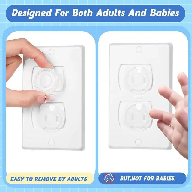 Alt view image 6 of 7 - Thyle 500 Pcs Outlet Covers Bulk Child Baby Proofing Plug for Electrical Outlets Covers Easy Install Socket Sturdy Safe Secure Baby Proofing Kit for Home Office Bulk