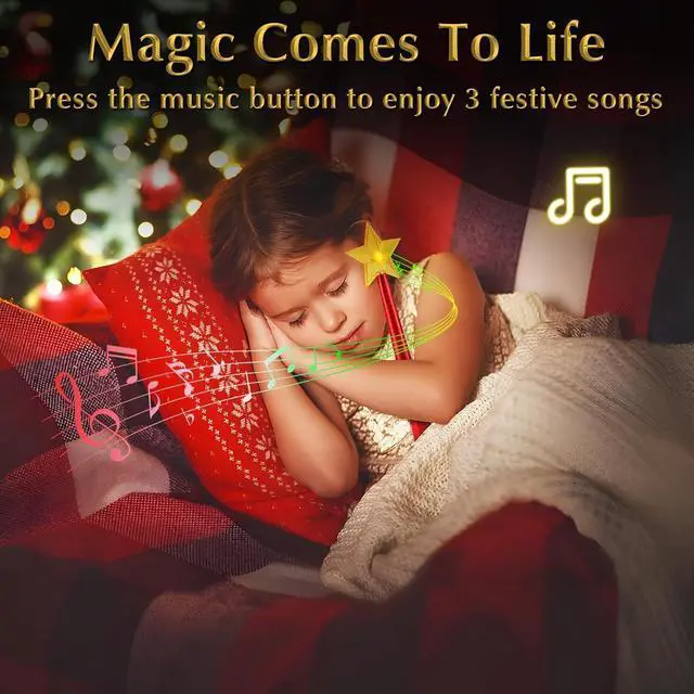 Alt view image 5 of 6 - Magical Christmas Wand Remote Control Outlet | Christmas Tree Remote Control | Christmas Tree Decorations | Shake-to-Control Feature | Smart Outlet with 100 Ft Range - Silver